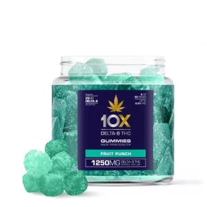10X Delta-8 THC Gummies Fruit Punch