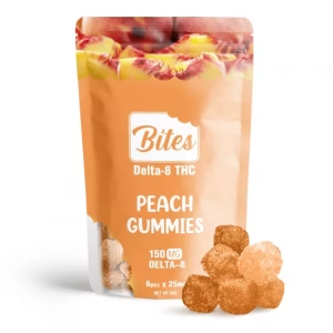 Delta-8 Bites Peach Gummies