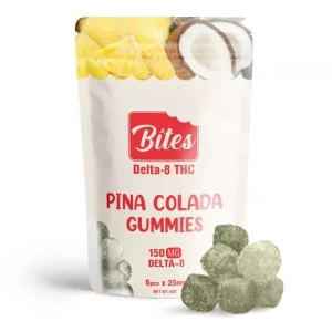 Delta-8 Bites Pina Colada Gummies
