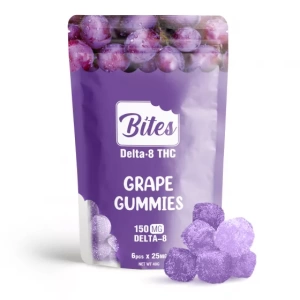 Delta-8 THC Bites Grape Gummies