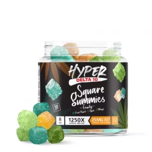 Hyper Delta-10 Square Gummies Fruity
