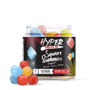 Hyper Delta-10 Square Gummies Tropical