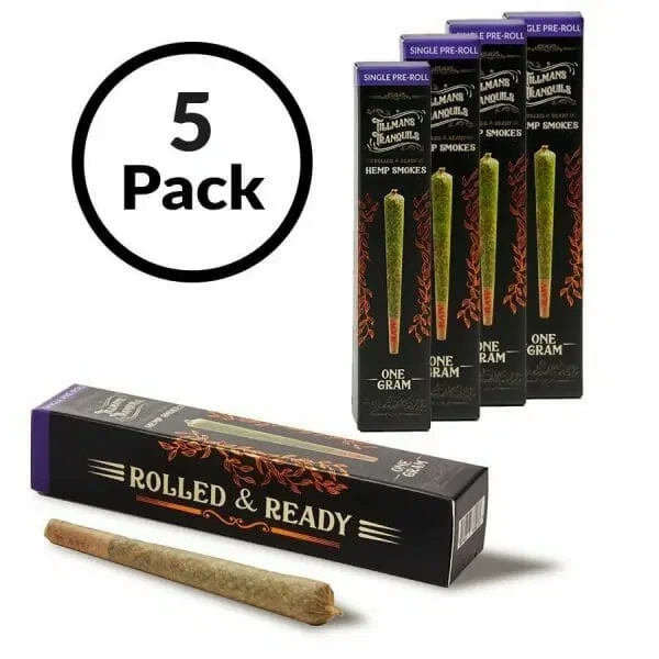 Rolled & Ready CBD Hemp Joint 5 Pack